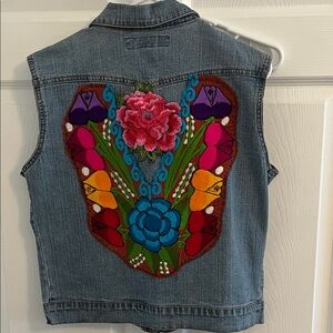 Denim Sleeveless Vest